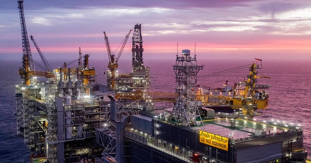 North Sea Oil Field